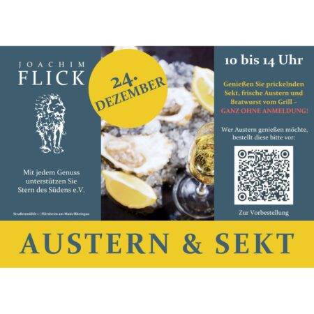 Austern (Gillardeau) und Sekt 24.12.2026