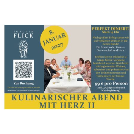 Kulinarischer Abend mit Herz 2027