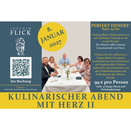 Kulinarischer Abend mit Herz 2027